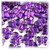 Rhinestones, Flatback, Butterfly, 20mm, 1,000-pc, Purple (Amethyst)