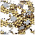 Rhinestones, Flatback, Flower, 20mm, 1,000-pc, Champagne Yellow