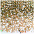 Rhinestones, Flatback, Square, 3mm, 10,000-pc, Light Orange