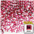 Rhinestones, Flatback, Square, 3mm, 10,000-pc, Hot Pink