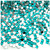 Rhinestones, Flatback, Square, 4mm, 10,000-pc, Aqua Blue