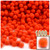 Acrylic Pom Pom, 7mm, 1,000-pc, Neon Orange