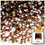 Rhinestones, Flatback, Square, 4mm, 288-pc, Beer Brown