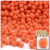Acrylic Pom Pom, 7mm, 1,000-pc, Orange