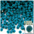 Acrylic Pom Pom, 7mm, 1,000-pc, Turquoise Blue