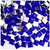 Rhinestones, Flatback, Square, 8mm, 1,000-pc, Royal Blue