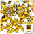 Rhinestones, Flatback, Square, 8mm, 1,000-pc, Golden Yellow