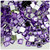 Rhinestones, Flatback, Square, 8mm, 1,000-pc, Lavender