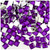 Rhinestones, Flatback, Square, 8mm, 1,000-pc, Purple (Amethyst)