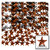 Rhinestones, Flatback, Star, 3mm, 1,440-pc, Beer Brown