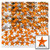 Rhinestones, Flatback, Star, 3mm, 1,440-pc, Orange