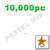 Rhinestones, Flatback, Star, 6mm, 10,000-pc, Pastel Assortment