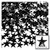 Rhinestones, Flatback, Star, 6mm, 144-pc, Jet Black