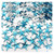 Rhinestones, Flatback, Star, 6mm, 144-pc, Aqua Blue