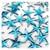 Rhinestones, Flatback, Star, 14mm, 144-pc, Aqua Blue