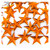 Rhinestones, Flatback, Star, 14mm, 1,000-pc, Orange