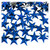 Rhinestones, Flatback, Star, 14mm, 144-pc, Royal Blue