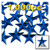 Rhinestones, Flatback, Star, 21mm, 1,000-pc, Royal Blue