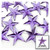 Rhinestones, Flatback, Star, 21mm, 144-pc, Lavender