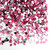 Rhinestones, Flatback, Rectangle, 4x6mm, 1,000-pc, Hot Pink