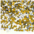 Rhinestones, Flatback, Rectangle, 4x6mm, 10,000-pc, Golden Yellow