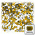 Rhinestones, Flatback, Rectangle, 4x6mm, 288 -pc, Golden Yellow