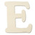 Unfinished Wood, 4-in, 1/8-in Thick, Letter, Letter E