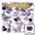 Rhinestones, Flatback, Rectangle, 8x10mm, 1,000-pc, Lavender