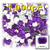 Rhinestones, Flatback, Rectangle, 8x10mm, 1,000-pc, Purple (Amethyst)