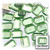 Rhinestones, Flatback, Rectangle, 13x18mm, 144-pc, Light Green