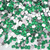 Rhinestones, Flatback, Rectangle, 6x8mm, 10,000-pc, Emerald Green
