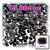 Rhinestones, Flatback, Rectangle, 6x8mm, 10,000-pc, Jet Black