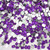 Rhinestones, Flatback, Rectangle, 6x8mm, 1,000-pc, Purple (Amethyst)