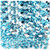 Rhinestones, Flatback, Eye, 3x6mm, 10,000-pc, Aqua Blue