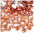 Rhinestones, Flatback, Oval, 10x14mm, 144-pc, Light Orange