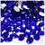 Rhinestones, Flatback, Oval, 10x14mm, 144-pc, Royal Blue