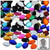 Rhinestones, Flatback, Oval, 10x14mm, 144-pc, Jewel Tone Assortment