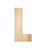 Unfinished Wood, 12-in, 2-in Thick, Letter, Letter L