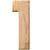 Unfinished Wood, 12-in, 2-in Thick, Number, Number 1