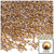 Half Dome Pearl, Plastic beads, 2mm, 5,000-pc, Golden Caramel Brown