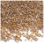 Half Dome Pearl, Plastic beads, 2mm, 2,500-pc, Golden Caramel Brown