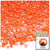 Half Dome Pearl, Plastic beads, 3mm, 1,000-pc, Fire Orange