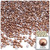 Half Dome Pearl, Plastic beads, 3mm, 5,000-pc, Rustic Copper Brown
