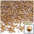 Half Dome Pearl, Plastic beads, 3mm, 5,000-pc, Golden Caramel Brown
