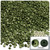 Half Dome Pearl, Plastic beads, 3mm, 5,000-pc, Olive Green