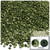 Half Dome Pearl, Plastic beads, 3mm, 10,000-pc, Olive Green