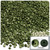 Half Dome Pearl, Plastic beads, 3mm, 1,000-pc, Olive Green