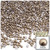 Half Dome Pearl, Plastic beads, 3mm, 1,000-pc, Cocco Butter Brown