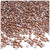 Half Dome Pearl, Plastic beads, 3mm, 1,440-pc, Rustic Copper Brown