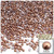 Half Dome Pearl, Plastic beads, 3mm, 1,000-pc, Rustic Copper Brown